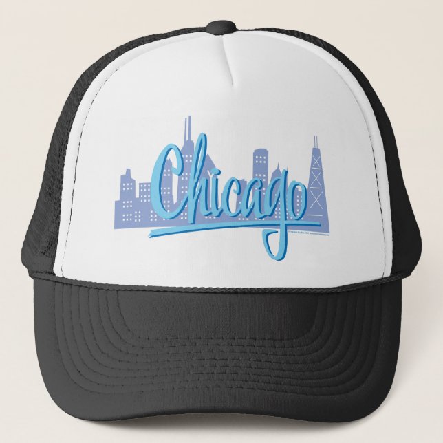Casquette Ligne Skyline de Chicago Windy City (Devant)