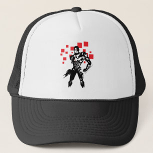 Casquette Ligue de Justice   Cyborg Digital Noir Pop Art