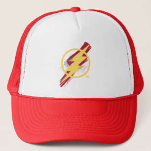 Casquette Ligue de Justice   Symbole Flash brosse et demi-to