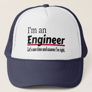 Casquette L'ingénieur a toujours raison drôle de sarcastique