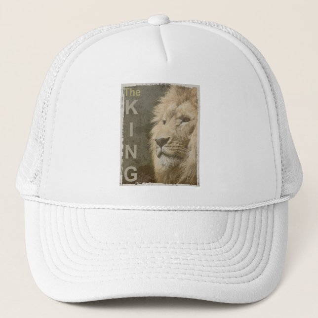 Casquette Lion Art Pop Moderne Elégant Tête Le Modèle King (Devant)