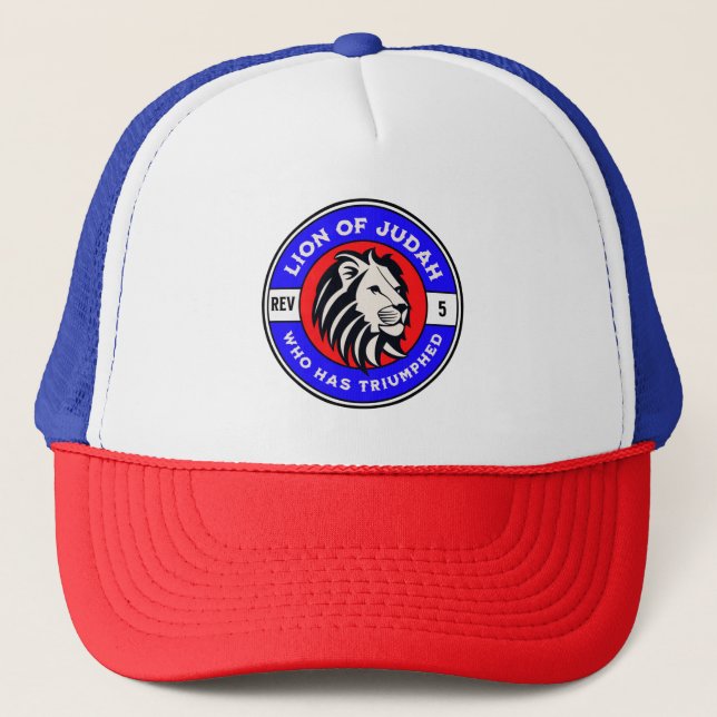 Casquette Lion de Juda qui a triomphé Jésus chrétien (Devant)
