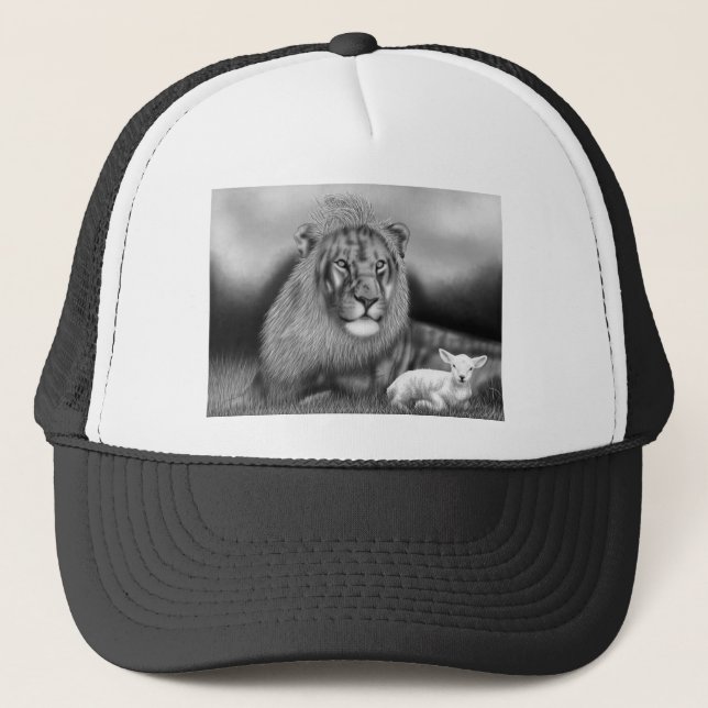 Casquette Lion et l'agneau (Devant)