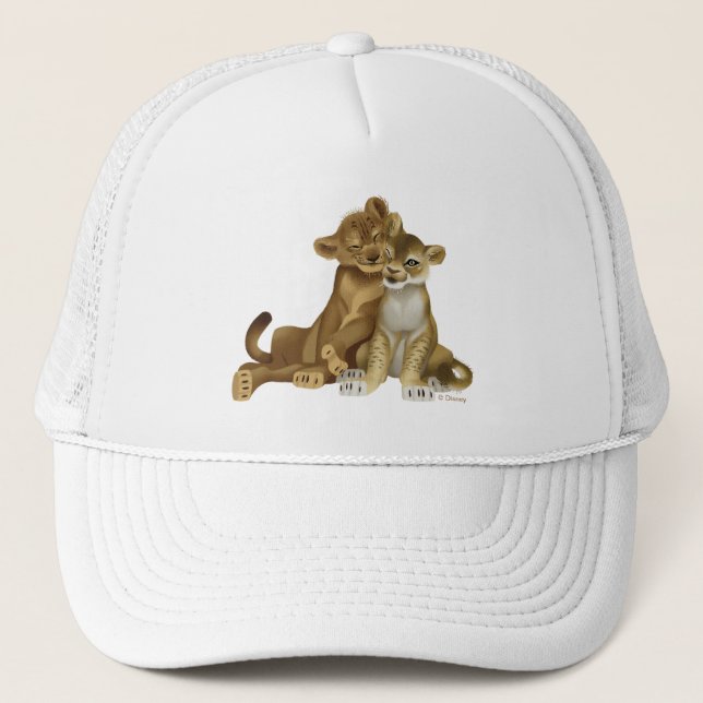 Casquette Lion King | Simba & Nala Au coucher du soleil (Devant)