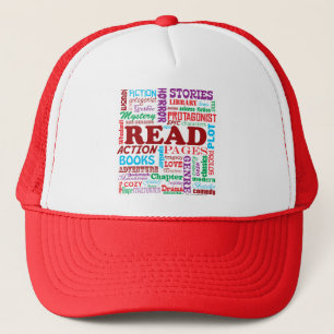 Casquette Lisez-le Fun Bookworm Typography Motif