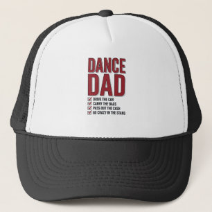 Casquette Liste de contrôle Dance Dad Design de gravure vint