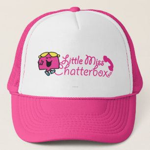 Casquette Little Miss Chatterbox   Lettres de cordon télépho