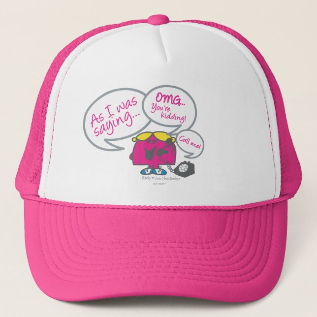 Casquette Little Miss Chatterbox & Téléphone (Devant)