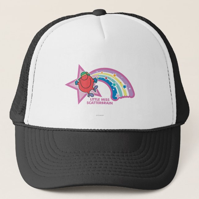 Casquette Little Miss Scattercerveau | Arc en ciel et étoile (Devant)