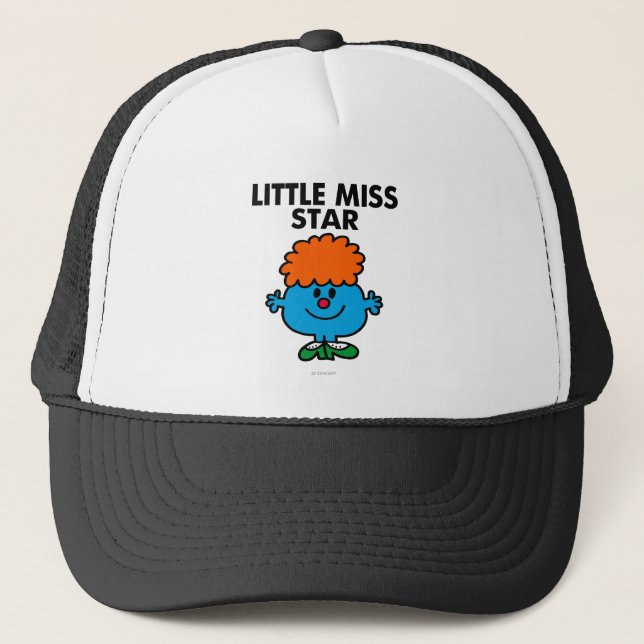 Casquette Little Miss Star | Lettres noires (Devant)