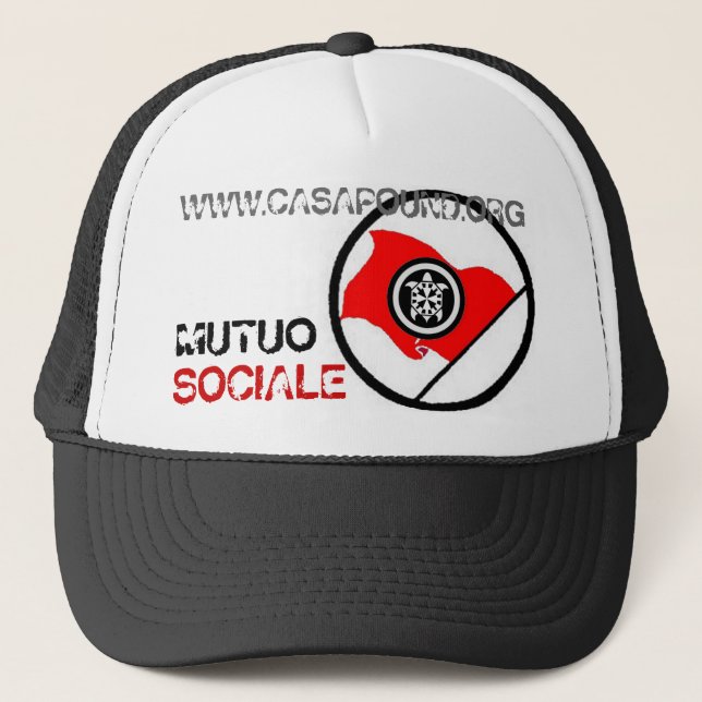 CASQUETTE LIVRE ITALIE DE MAISON DE CASAPOUND (Devant)