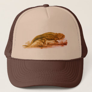 Casquette Lizard de jardin de croquis vintage