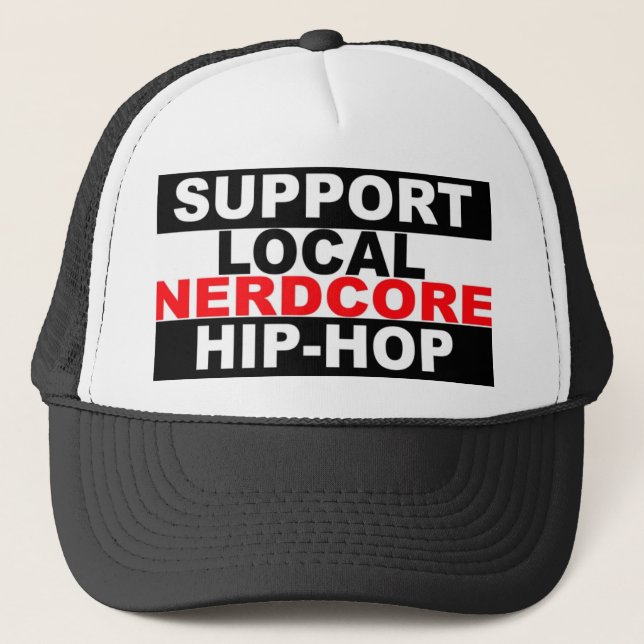Casquette local de hip-hop de Nerdcore de soutien (Devant)