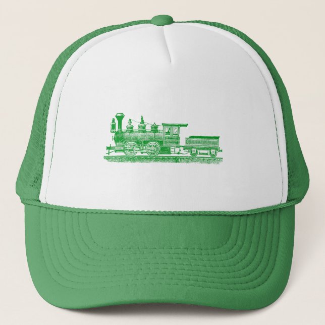 Casquette Locomotive 02 - Vert herbe (Devant)