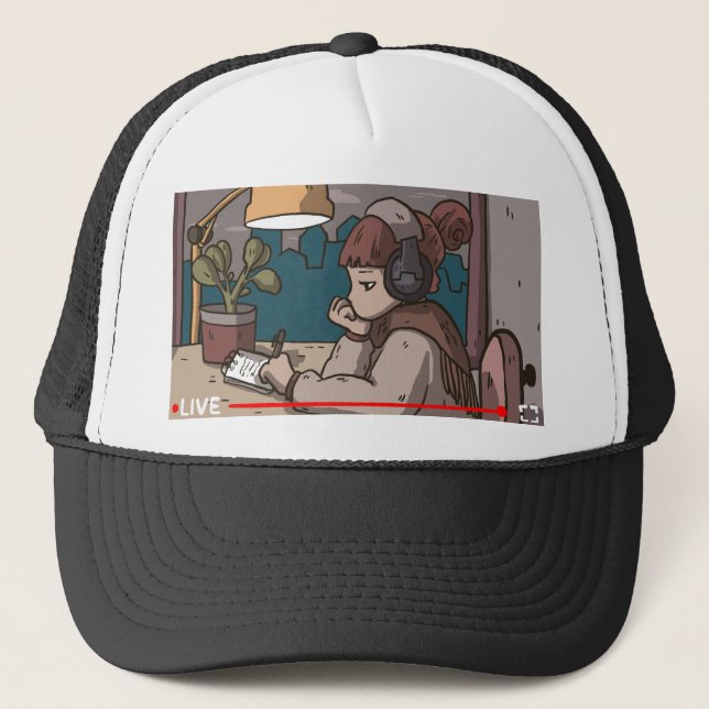 Casquette Lofi Hiphop Chill Radio (Devant)
