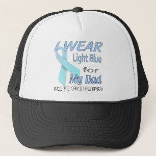 Casquette Logo bleu-clair de conscience de ruban de cancer