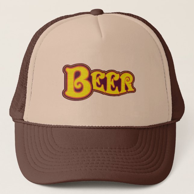 Casquette Logo de bière - Jaune (Devant)