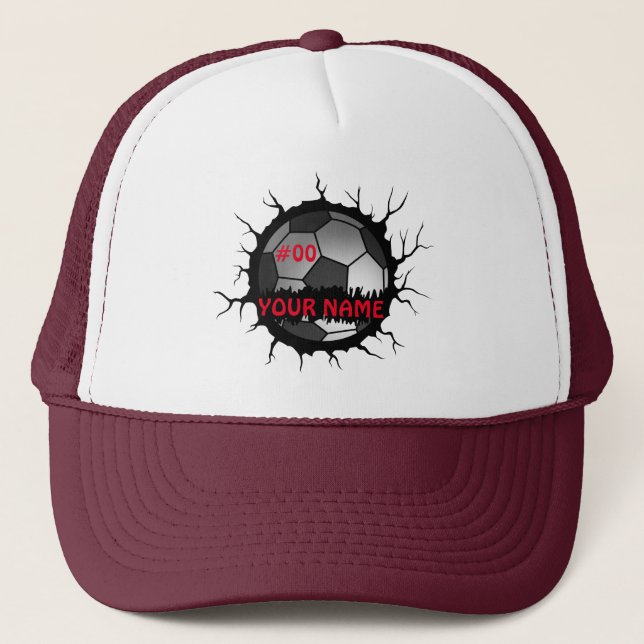 Casquette Logo De Football, Nom Personnalisé Du Football, Ca (Devant)