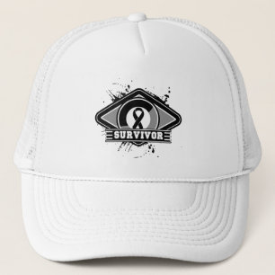 Casquette Logo de grunge de survivant de mélanome