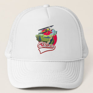 Casquette Logo de la carte de voyage en Chine