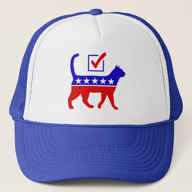 Casquette Logo de la fête du chat Feline Politique Grand Par (Devant)