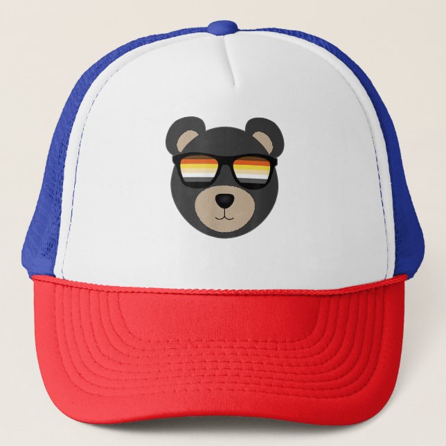 Casquette Logo de lunettes de soleil de l'ours gay (Devant)