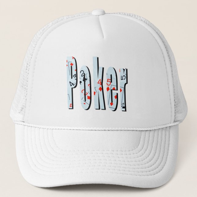 Casquette Logo de photos de poker, (Devant)