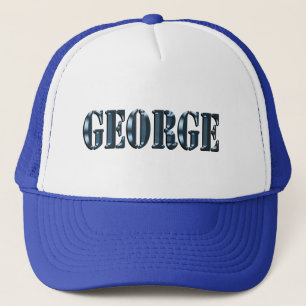 Casquette Logo du nom de George de la dimension bleue,