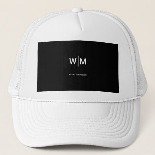 Casquette Logo Marque Noir Entreprise Commerciale Société