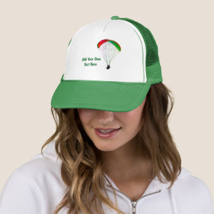Casquette Logo Paraglider avec texte personnalisable sur un