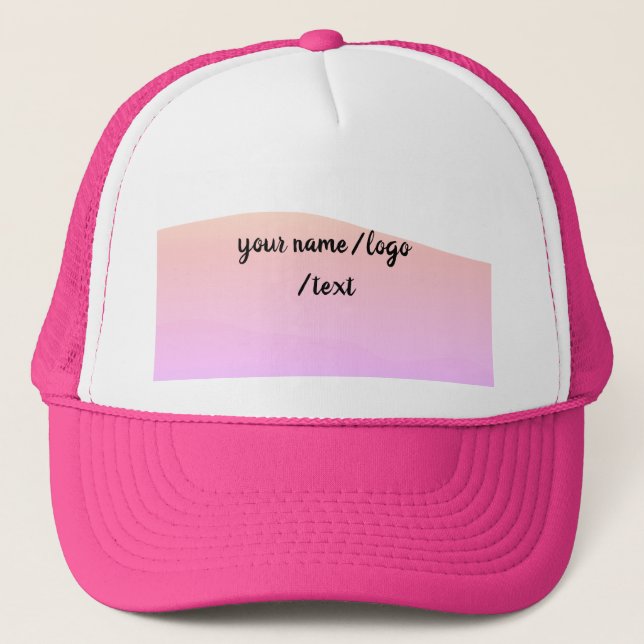Casquette Logo personnalisé simple et élégant ici société (Devant)