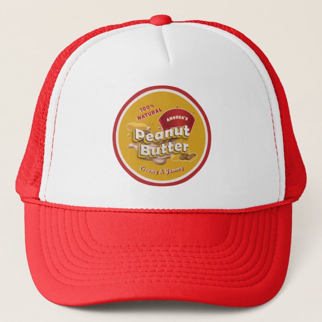Casquette Logo promotionnel de la marque de beurre d'arachid (Devant)