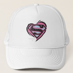 Casquette Logo rose Supergirl dans le coeur