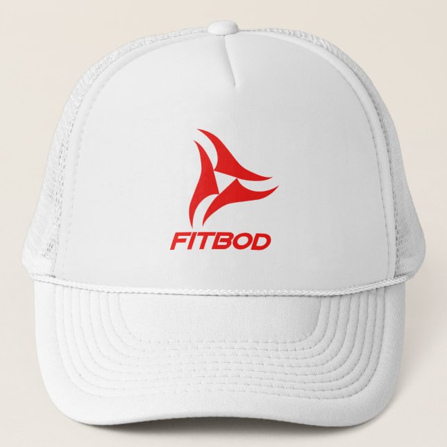 Casquette Logo rouge de forme physique de FITBOD (Devant)
