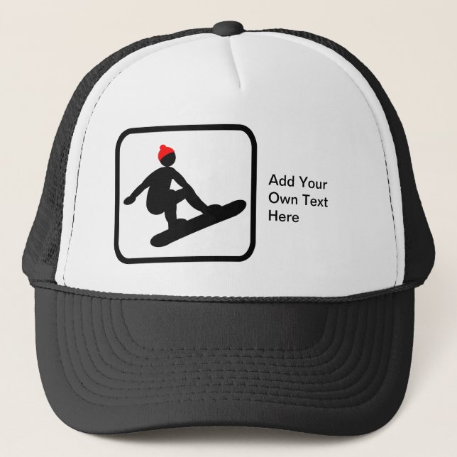 Casquette Logo Snowboarder personnalisable (Devant)