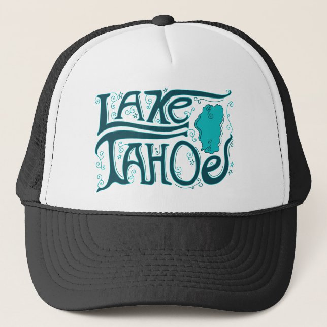 Casquette Logo tiré par la main du lac Tahoe (Devant)