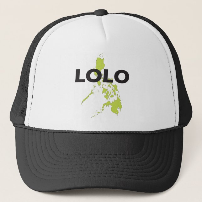 Casquette Lolo au-dessus de carte de Philippines (Devant)