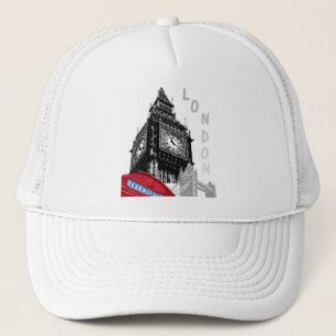 Casquette Londres Big Ben Tour Horloge Boîte Téléphonique Ro