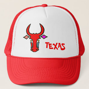Casquette longhorn du Texas stylisé
