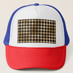 Casquette L'or métallique accroche la dent, motif de mode.