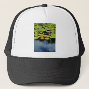 Casquette Lotus rose en pluie