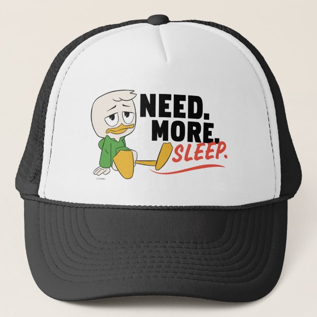 Casquette Louie Duck | Besoin. De. Dormir. (Devant)
