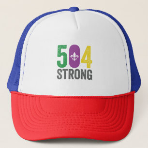 Casquette Louisiana Strong 504 NOLA Strong Mardi Gras