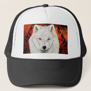Casquette Loup Blanc Kokopelli