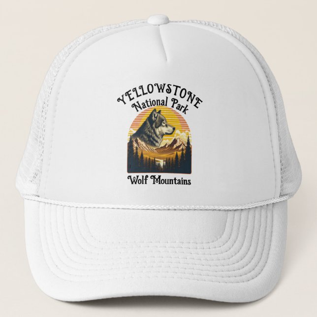 Casquette Loup majestueux de Yellowstone (Devant)