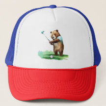 L'ours de golf : une journée sur le vert