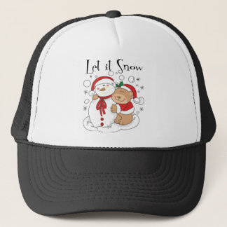 Casquette L'ours et le bonhomme de neige de Père Noël l'ont