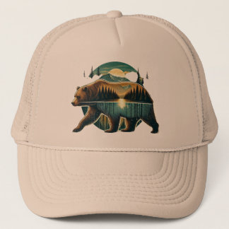 Casquette L'ours et sa forêt