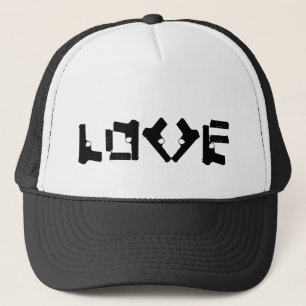 Casquette LOVE Collection - Noir - Chapeau de camion