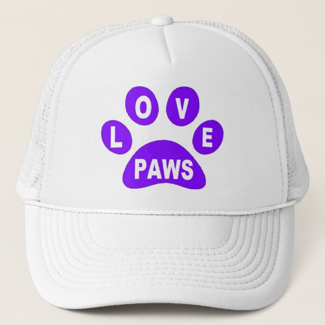 Casquette Love Paws on Paws Purple (Devant)